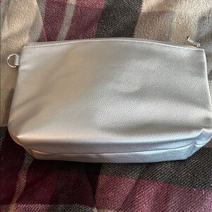 Thirty-One Silver Cosmetic Bag